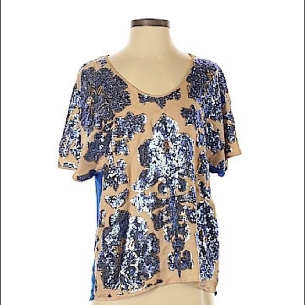 Sequined Designer Blouse by Tracy Reese